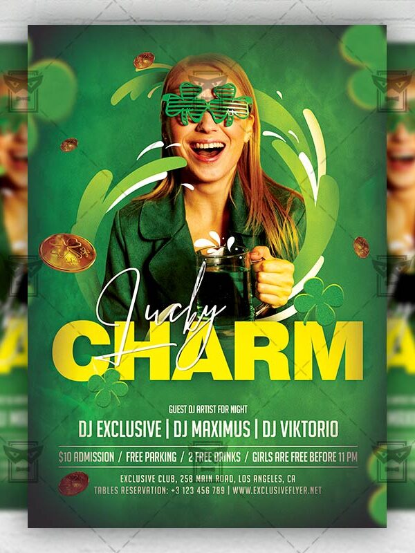 Lucky Charm Event - Flyer PSD Template | ExclusiveFlyer