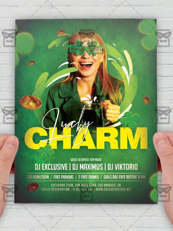 Lucky Charm Event - Flyer PSD Template | ExclusiveFlyer
