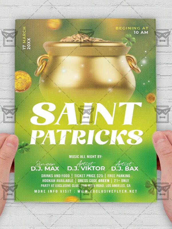 Patricks Day Event - Flyer PSD Template | ExclusiveFlyer