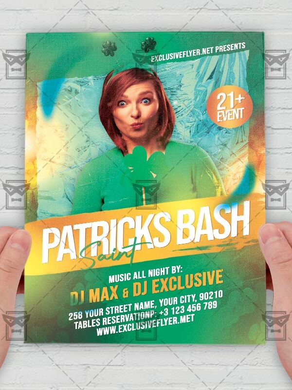 Saint Patricks Bash - Flyer PSD Template | ExclusiveFlyer