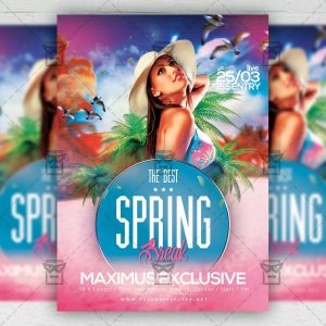 Spring Break - Flyer PSD Template | ExclusiveFlyer