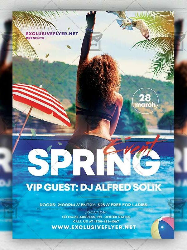 Spring Event - Flyer PSD Template | ExclusiveFlyer