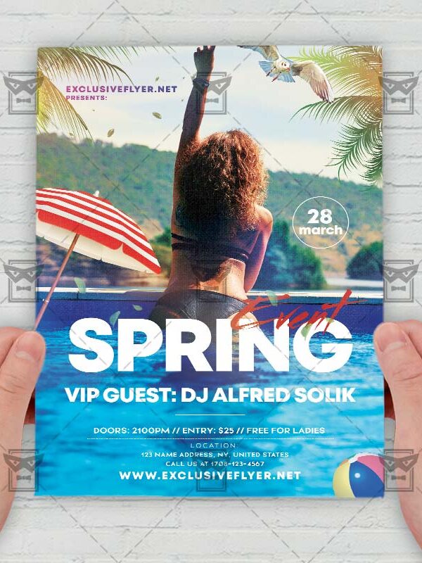 Spring Event - Flyer PSD Template | ExclusiveFlyer