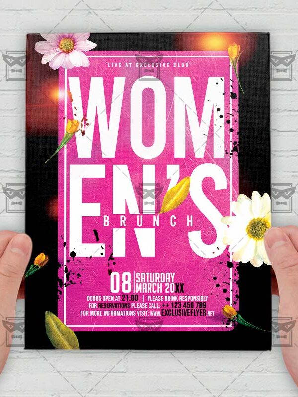 Womens Brunch - Flyer PSD Template | ExclusiveFlyer