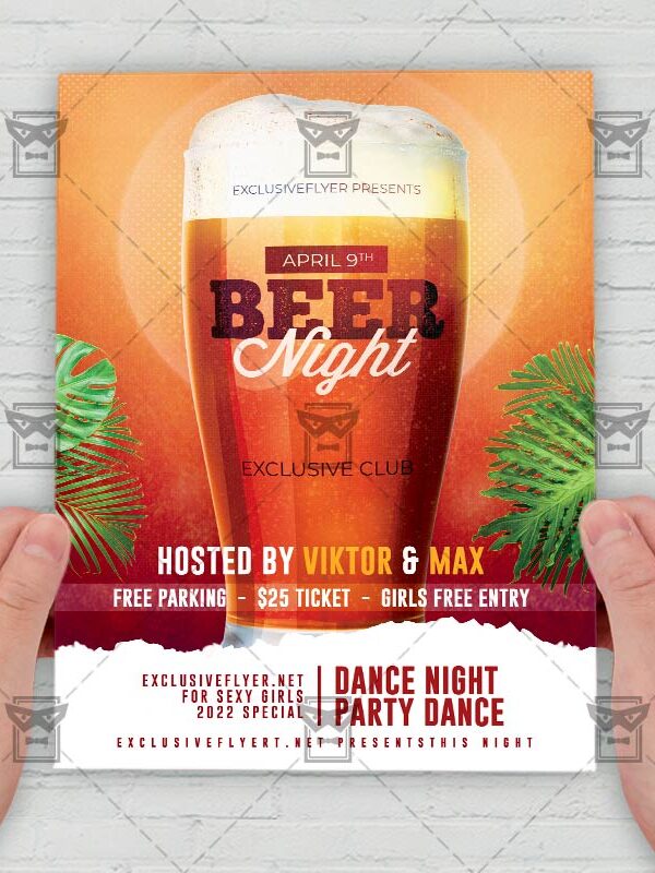 Beer Night - Flyer PSD Template | ExclusiveFlyer