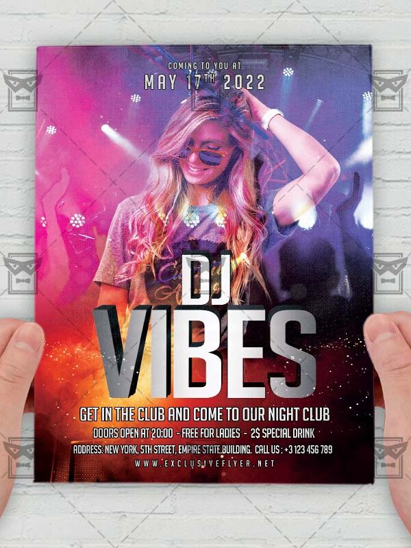 Dj Vibes - Flyer PSD Template | ExclusiveFlyer