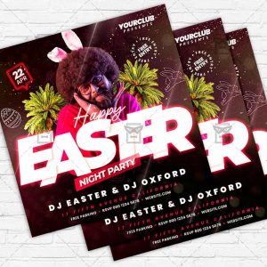 Easter Night Party - Flyer PSD Template | ExclusiveFlyer