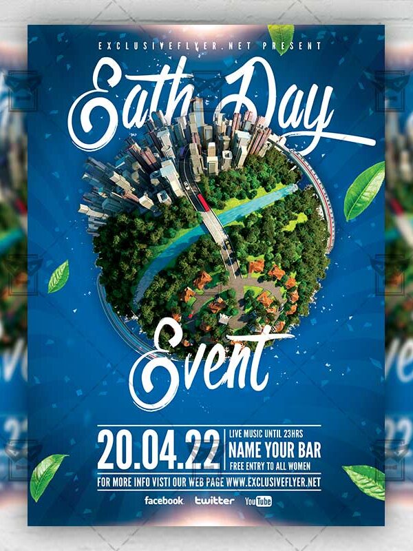 Eath Day Event - Flyer PSD Template | ExclusiveFlyer