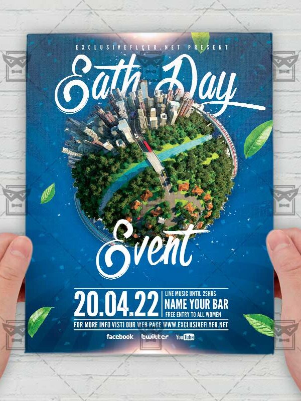 Eath Day Event - Flyer PSD Template | ExclusiveFlyer