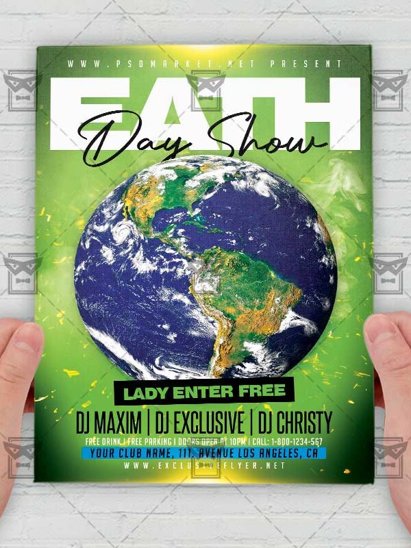 Eath Day Show - Flyer PSD Template | ExclusiveFlyer