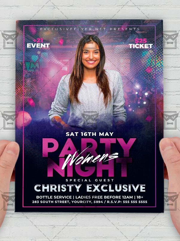 Live Womans Night - Flyer PSD Template | ExclusiveFlyer