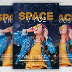 Space Vibes - Flyer PSD Template | ExclusiveFlyer