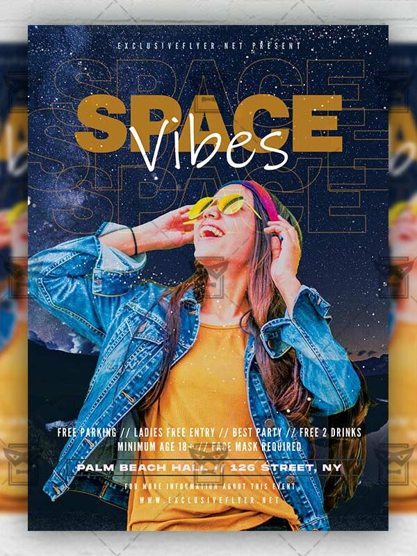 Space Vibes - Flyer PSD Template | ExclusiveFlyer