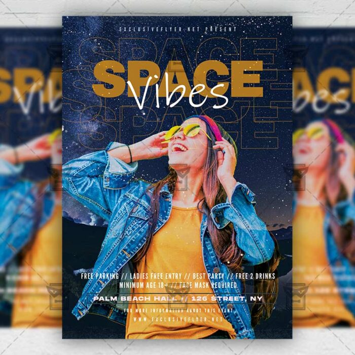 Space Vibes - Flyer PSD Template | ExclusiveFlyer