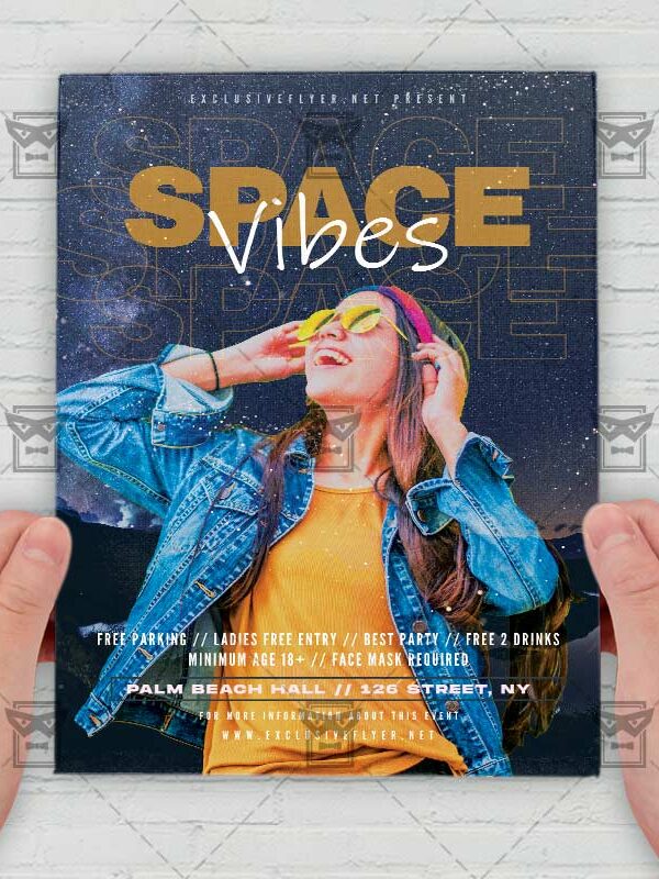 Space Vibes - Flyer PSD Template | ExclusiveFlyer