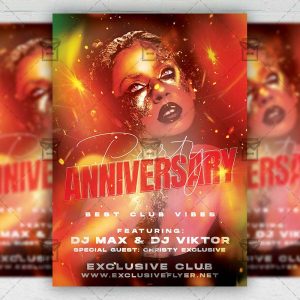 Anniversary Party - Flyer PSD Template | ExclusiveFlyer