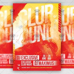 Club Sounds - Flyer PSD Template | ExclusiveFlyer