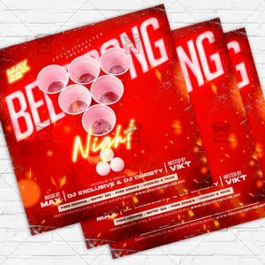 Beer Pong Event - Flyer PSD Template | ExclusiveFlyer