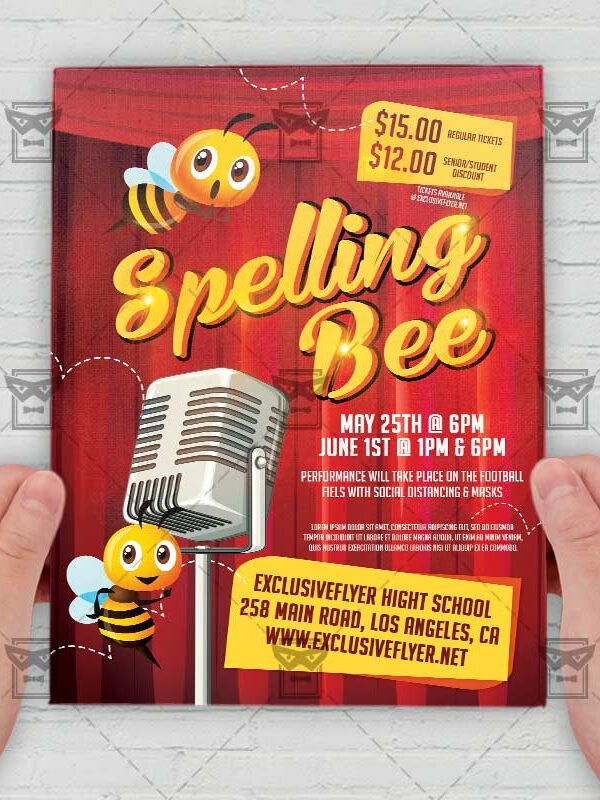 Spelling Bee - Flyer PSD Template | ExclusiveFlyer