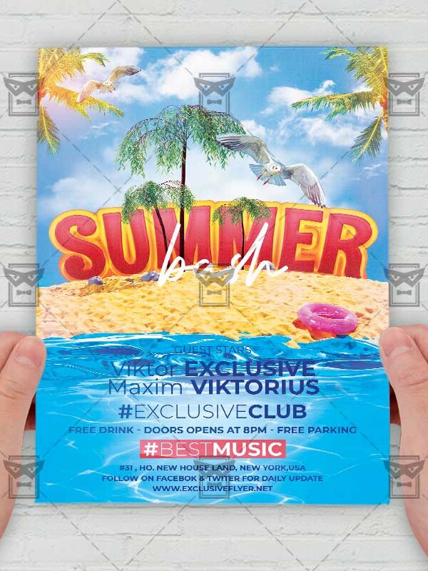 Summer Bash - Flyer PSD Template | ExclusiveFlyer