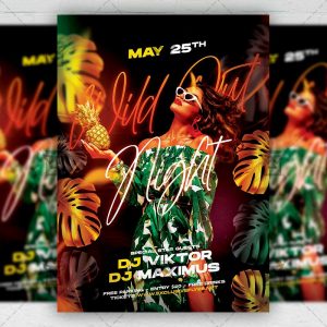 Wild Out Night - Flyer PSD Template | ExclusiveFlyer