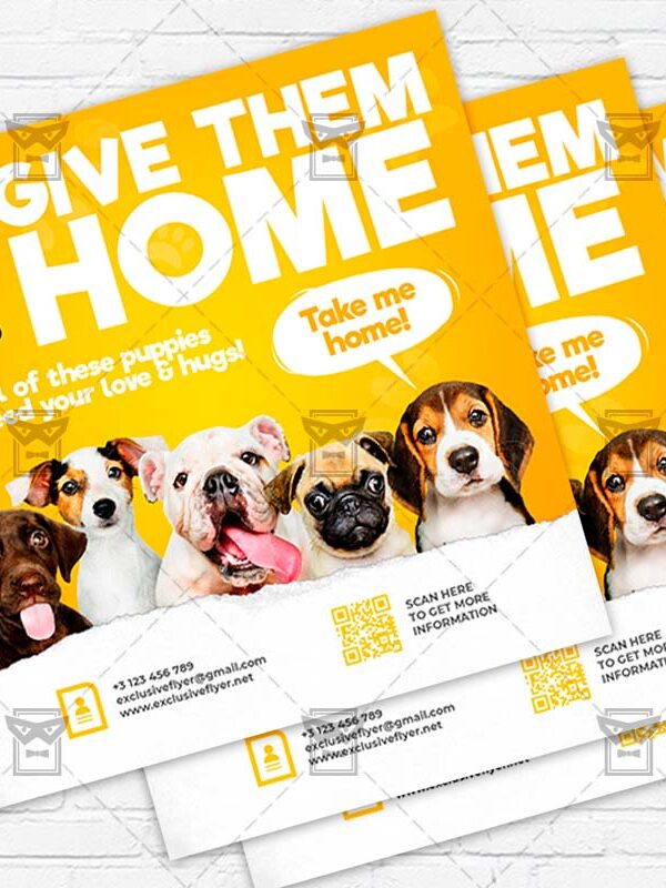 Adopt the Dog - Flyer PSD Template | ExclusiveFlyer
