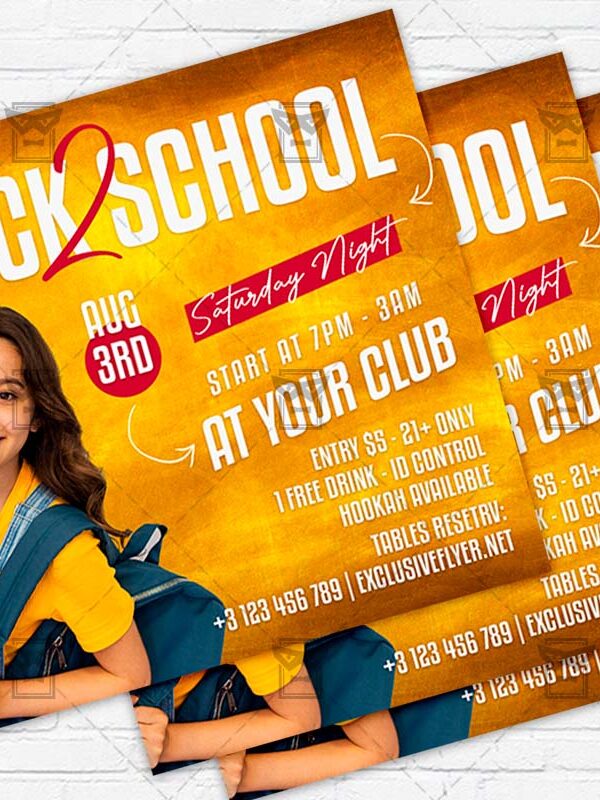 Back to School - Flyer PSD Template | ExclusiveFlyer