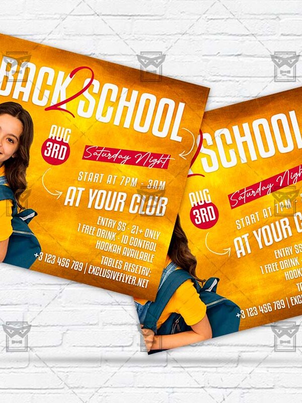 Back to School - Flyer PSD Template | ExclusiveFlyer