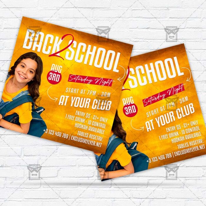 Back to School - Flyer PSD Template | ExclusiveFlyer