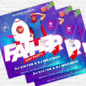 Fathers Day Party - Flyer PSD Template | ExclusiveFlyer