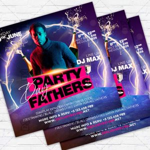 Fathers Party - Flyer PSD Template | ExclusiveFlyer