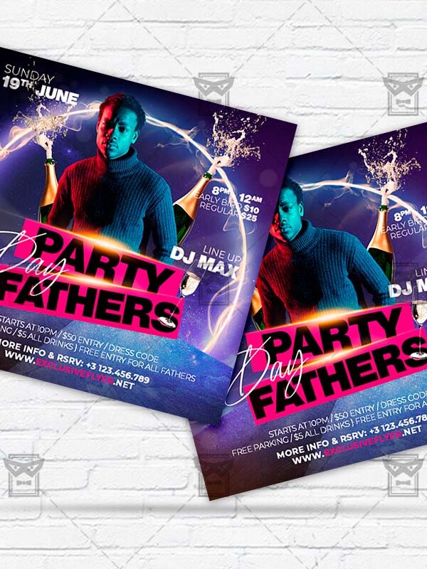 Fathers Party - Flyer PSD Template | ExclusiveFlyer
