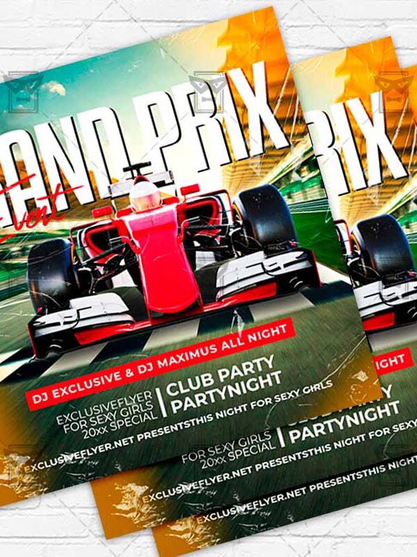 Grand Prix - Flyer PSD Template | ExclusiveFlyer
