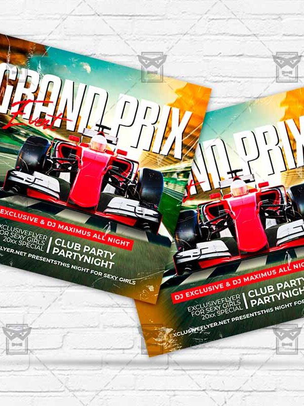 Grand Prix - Flyer PSD Template | ExclusiveFlyer