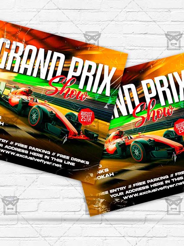 Grand Prix Show - Flyer PSD Template | ExclusiveFlyer