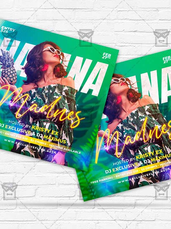 Havana Madness - Flyer PSD Template | ExclusiveFlyer