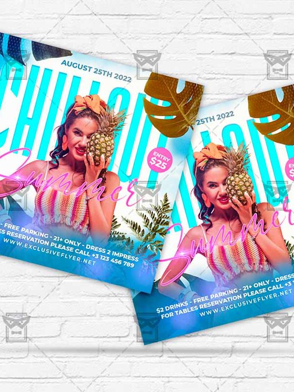 Summer Chillout - Flyer PSD Template | ExclusiveFlyer