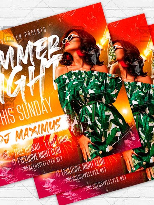 Summer Ladies Night - Flyer PSD Template | ExclusiveFlyer