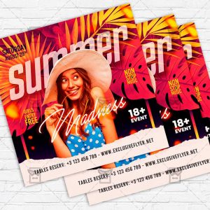 Summer Madness - Flyer PSD Template | ExclusiveFlyer