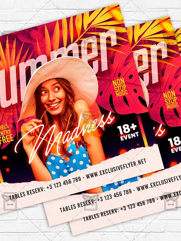 Summer Madness - Flyer PSD Template | ExclusiveFlyer