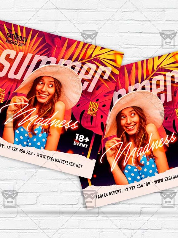 Summer Madness - Flyer PSD Template | ExclusiveFlyer