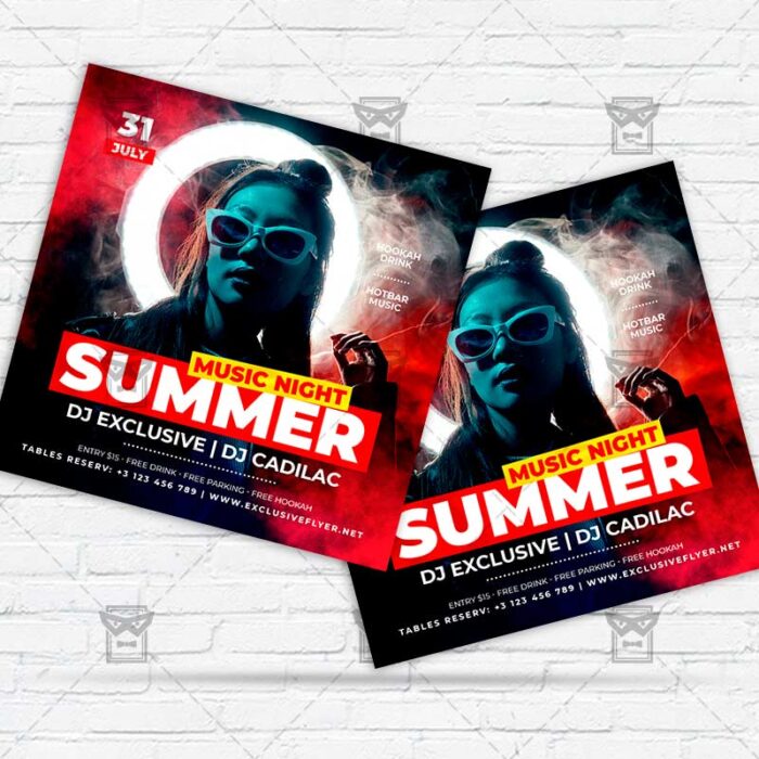 Summer Music Night - Flyer PSD Template | ExclusiveFlyer