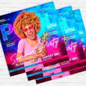 Summer Pool Party - Flyer PSD Template | ExclusiveFlyer