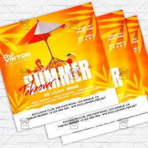 Summer Takeover - Flyer PSD Template | ExclusiveFlyer