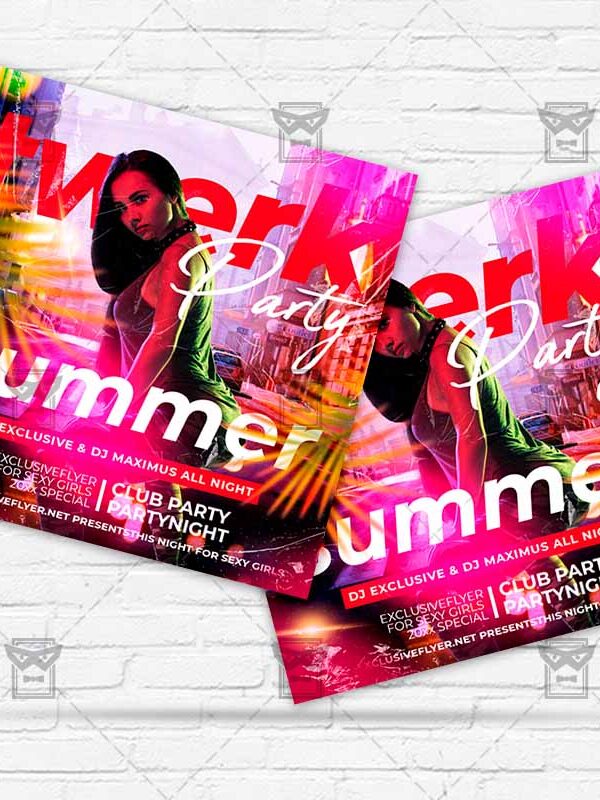 Summer Twerk Party - Flyer PSD Template | ExclusiveFlyer