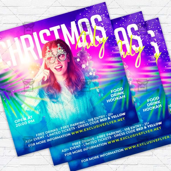 Christmas in July - Flyer PSD Template | ExclusiveFlyer