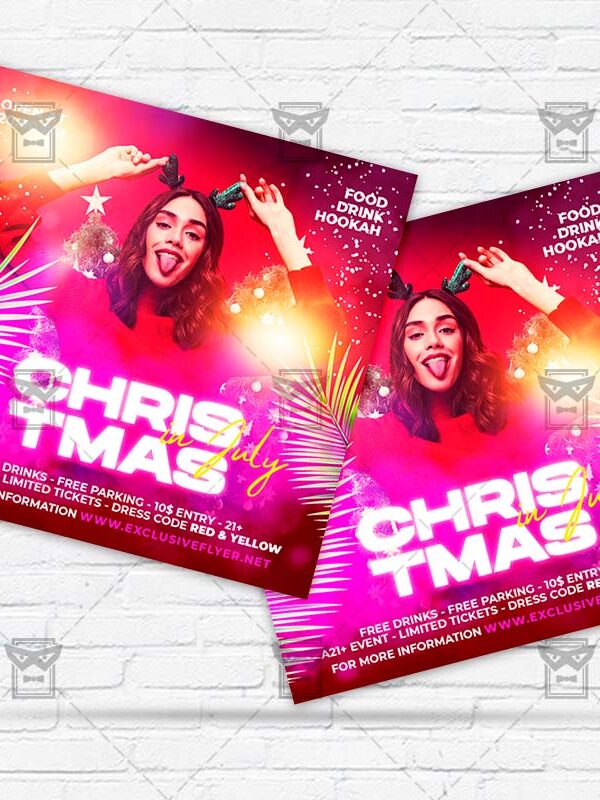 Christmas in July Night - Flyer PSD Template | ExclusiveFlyer