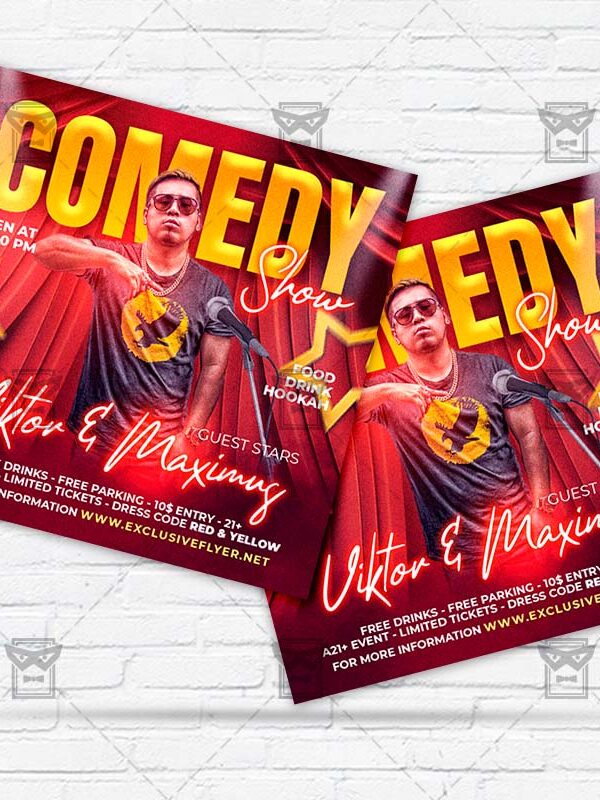 Comedy Night - Flyer PSD Template | ExclusiveFlyer