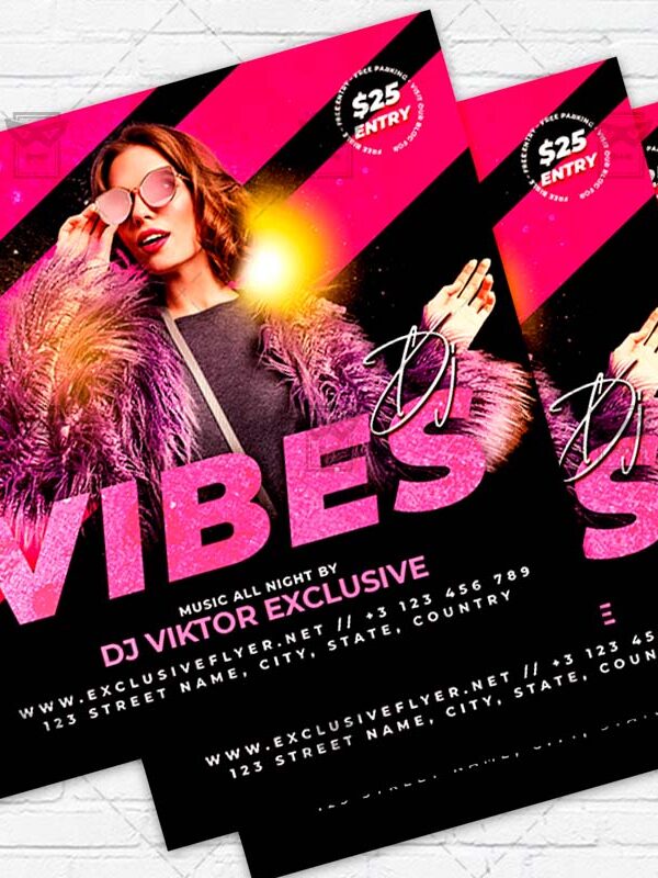 Dj Vibes - Flyer PSD Template | ExclusiveFlyer