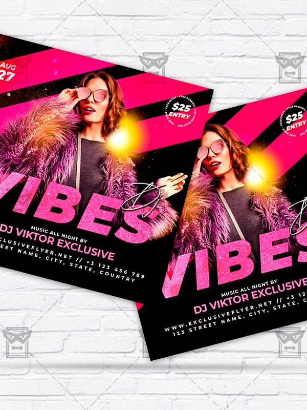 Dj Vibes - Flyer PSD Template | ExclusiveFlyer